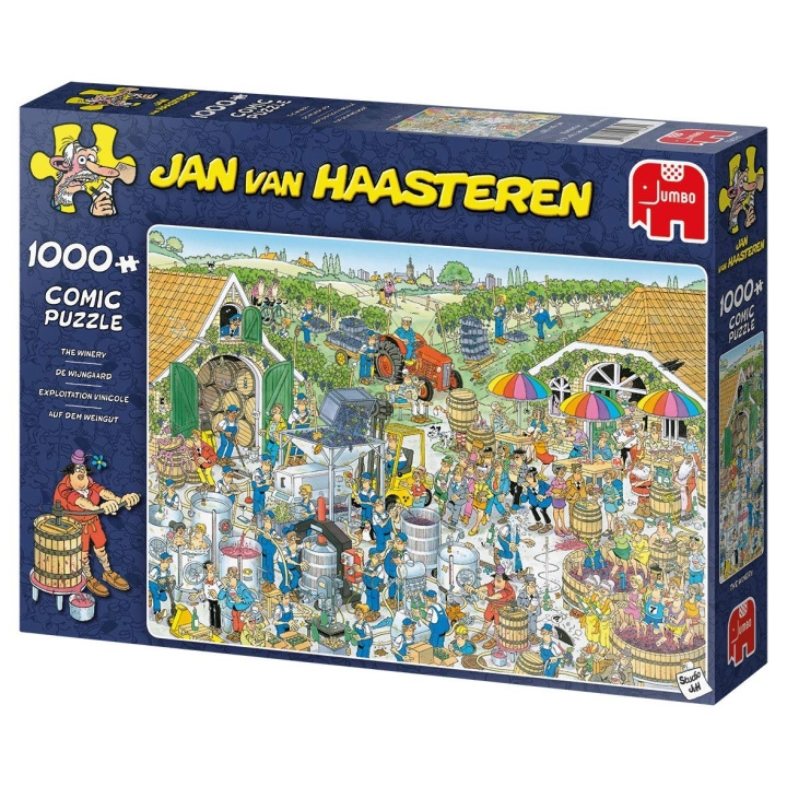 Jan van Haasteren De wijnmakerij, puzzel van 1000 stukjes (JUM9095) in de groep SPORT, VRIJE TIJD & HOBBY / Hobby / Puzzel bij TP E-commerce Nordic AB (C90025)