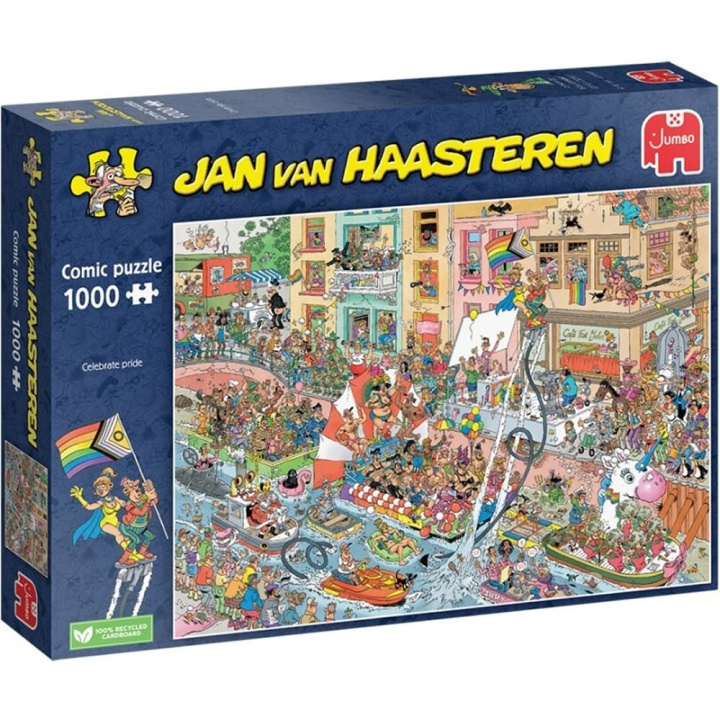 Jan van Haasteren Vier trots! (1000 stukjes) (JUM00030) in de groep SPORT, VRIJE TIJD & HOBBY / Hobby / Puzzel bij TP E-commerce Nordic AB (C90026)