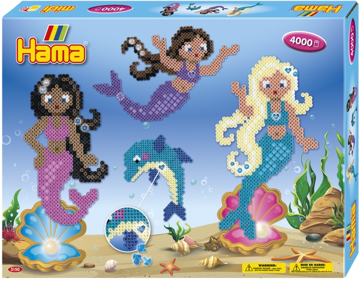 HAMA Beads Hama - Kralen - Midi - Kadodoos - Zeemeerminnen (383150) in de groep SPEELGOED, KINDER- & BABYPRODUCTEN / Speelgoed / Ambachten bij TP E-commerce Nordic AB (C90082)