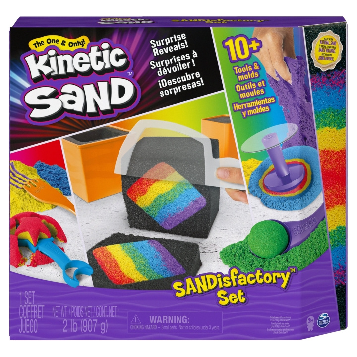 Kinetic Sand SANDisfactory-set (6061654) in de groep SPEELGOED, KINDER- & BABYPRODUCTEN / Speelgoed / Speelklei, speelzand en accessoires bij TP E-commerce Nordic AB (C90101)