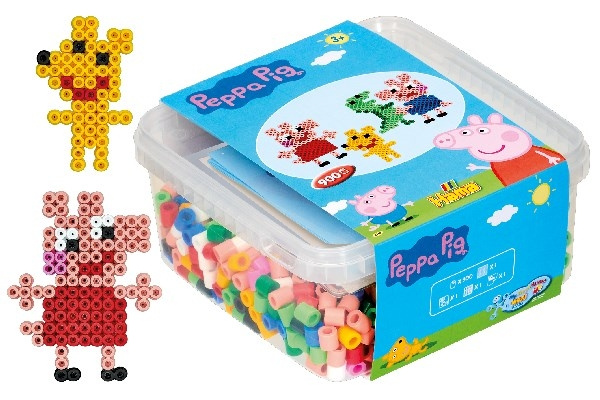 HAMA Beads Hama - Maxi Kralen - Peppa Pig parels en parelplaatje in emmer (8750) in de groep SPEELGOED, KINDER- & BABYPRODUCTEN / Speelgoed / Ambachten bij TP E-commerce Nordic AB (C90105)