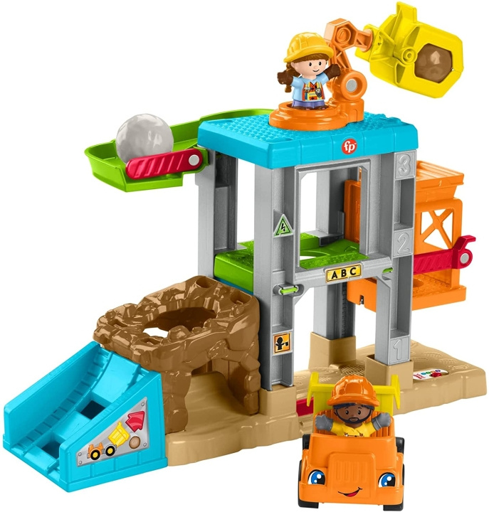 Fisher-Price Little People - Bouwplaats uitladen (HCJ64) in de groep SPEELGOED, KINDER- & BABYPRODUCTEN / Speelgoed / Speelset bij TP E-commerce Nordic AB (C90126)