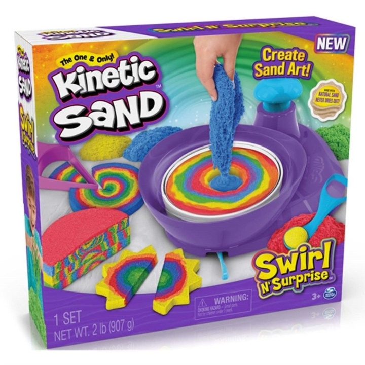 Kinetic Sand Swirl N\' Verrassing (6063931) in de groep SPEELGOED, KINDER- & BABYPRODUCTEN / Speelgoed / Speelklei, speelzand en accessoires bij TP E-commerce Nordic AB (C90131)