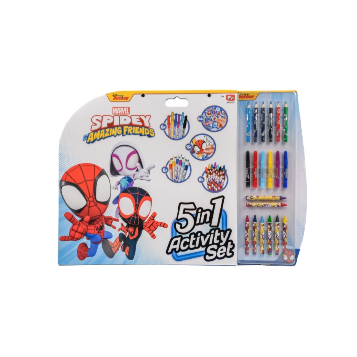 Disney Spidey en zijn fantastische vrienden - 5-in-1 kleurplaten set (SP22306) in de groep SPEELGOED, KINDER- & BABYPRODUCTEN / Speelgoed / Tekenen & Tellen bij TP E-commerce Nordic AB (C90222)