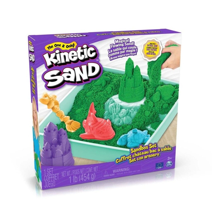 Kinetic Sand Zandbakset - Groen (6067479) in de groep SPEELGOED, KINDER- & BABYPRODUCTEN / Speelgoed / Speelklei, speelzand en accessoires bij TP E-commerce Nordic AB (C90224)