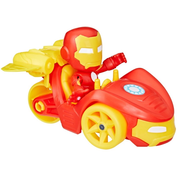 Disney Spidey en zijn geweldige vrienden - Voertuig en accessoireset - Iron Man in de groep SPEELGOED, KINDER- & BABYPRODUCTEN / Speelgoed / Speelgoedauto\'s bij TP E-commerce Nordic AB (C90295)