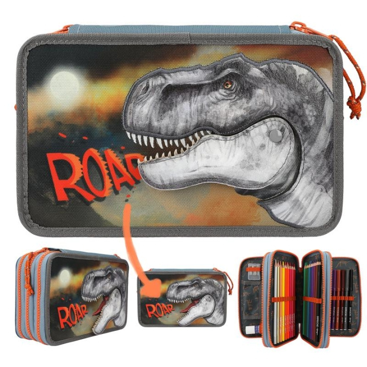 Dino World Drievoudige Potlodenkoker ROAR ( 0411756 ) in de groep SPEELGOED, KINDER- & BABYPRODUCTEN / Speelgoed / Tekenen & Tellen bij TP E-commerce Nordic AB (C90429)