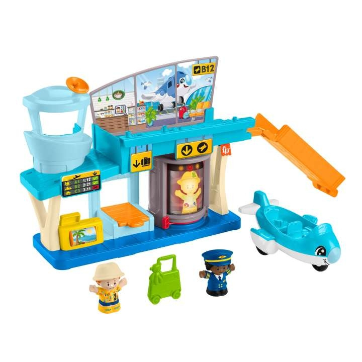 Fisher-Price Little People - Alledaagse Avonturen Luchthaven Speelset (HTJ26) in de groep SPEELGOED, KINDER- & BABYPRODUCTEN / Speelgoed / Speelset bij TP E-commerce Nordic AB (C90440)