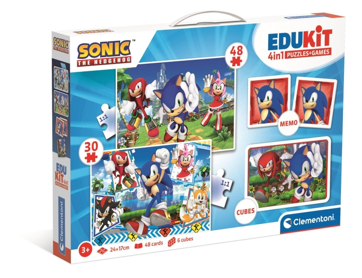 Clementoni Edukit 4in1 - Sonic (18318) in de groep SPEELGOED, KINDER- & BABYPRODUCTEN / Speelgoed / Kinderpuzzel bij TP E-commerce Nordic AB (C90464)