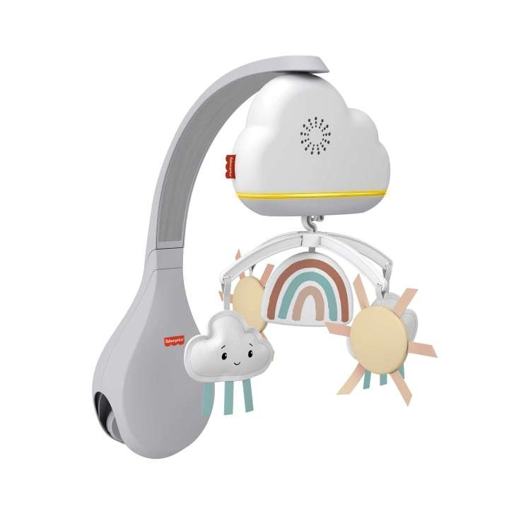 Fisher-Price Fisher Price Newborn - Regenboogdouches Bassinet naar Nachtkastje Mobiel (HBP40) in de groep SPEELGOED, KINDER- & BABYPRODUCTEN / Kinderkamer / Overige meubels bij TP E-commerce Nordic AB (C90507)