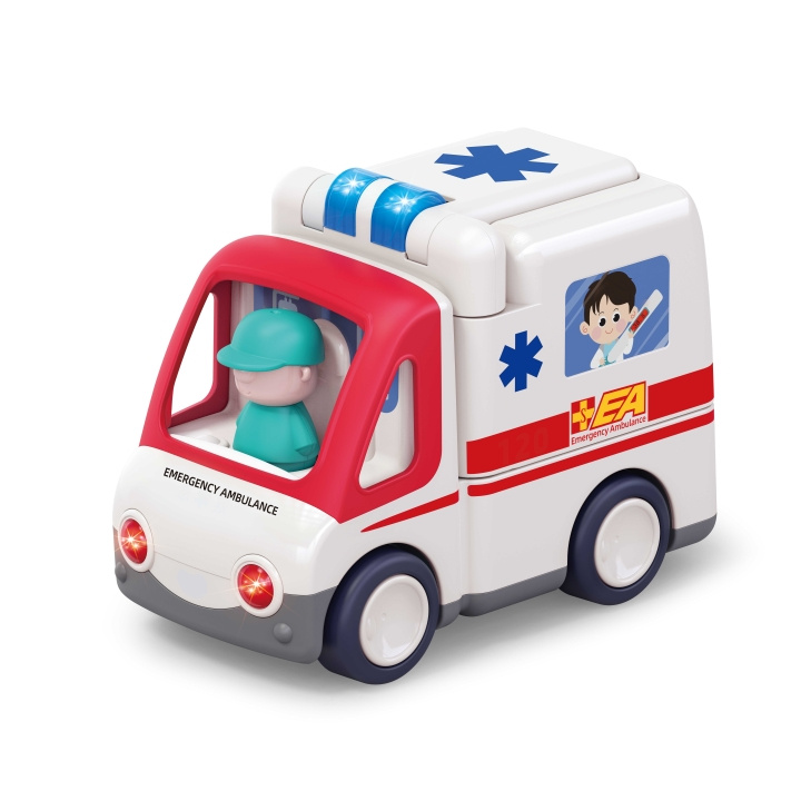 Kinder and Kids Ambulance met licht, muziek & beweging (K10106) in de groep SPEELGOED, KINDER- & BABYPRODUCTEN / Speelgoed / Speelgoedauto\'s bij TP E-commerce Nordic AB (C90511)