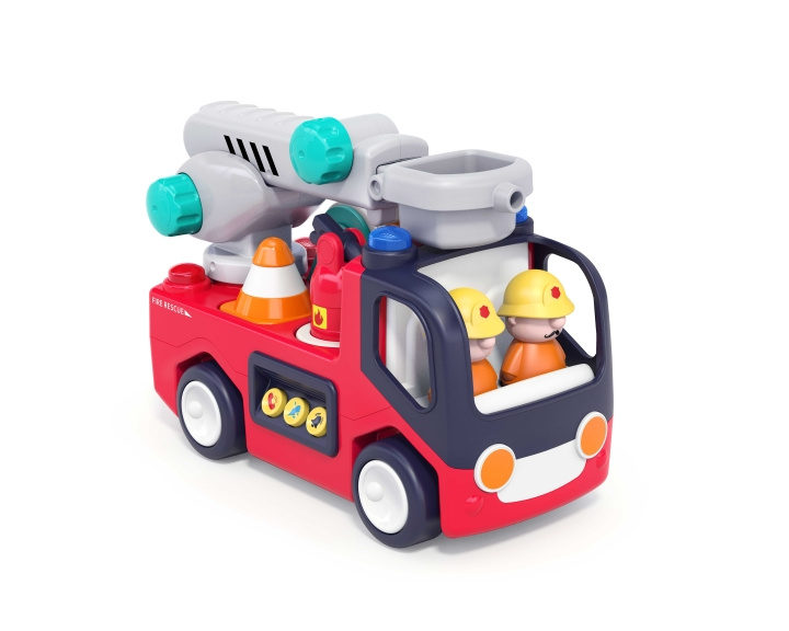 Kinder and Kids Brandweerwagen met licht, muziek & beweging (K10107) in de groep SPEELGOED, KINDER- & BABYPRODUCTEN / Speelgoed / Speelgoedauto\'s bij TP E-commerce Nordic AB (C90512)