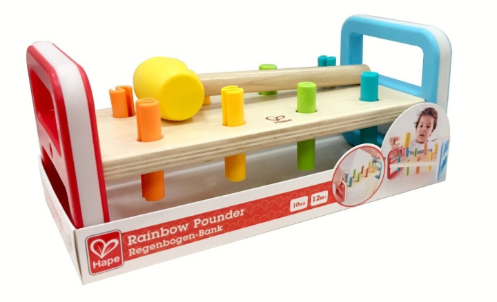 Hape Regenbooghamer (E0506) in de groep SPEELGOED, KINDER- & BABYPRODUCTEN / Speelgoed / Bouwspeelgoed / Bouwblokken bij TP E-commerce Nordic AB (C90550)