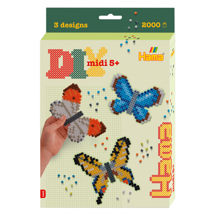 HAMA Beads Hama - Midi hangdoos - Vlinders (383452) in de groep SPEELGOED, KINDER- & BABYPRODUCTEN / Speelgoed / Ambachten bij TP E-commerce Nordic AB (C90566)