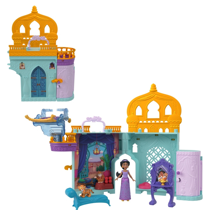 Disney Princess - Jasmine stapelkasteel poppenhuis met pop (HLW93) in de groep SPEELGOED, KINDER- & BABYPRODUCTEN / Speelgoed / Speelset bij TP E-commerce Nordic AB (C90571)