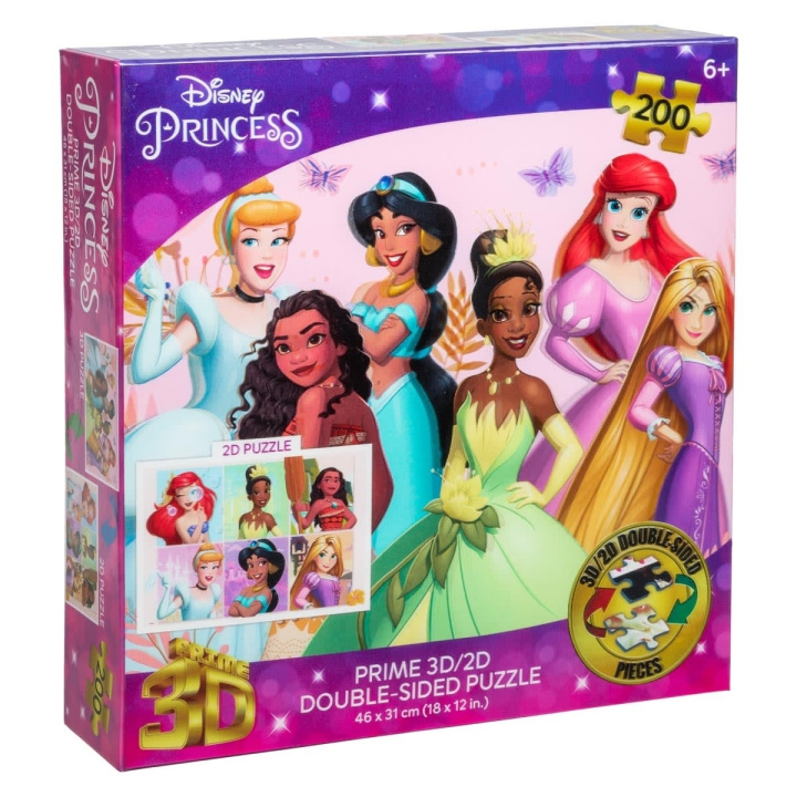 Disney 3D-Puzzel Dubbelzijdig 200 Prinses (41040017-01) in de groep SPORT, VRIJE TIJD & HOBBY / Hobby / Puzzel bij TP E-commerce Nordic AB (C90573)