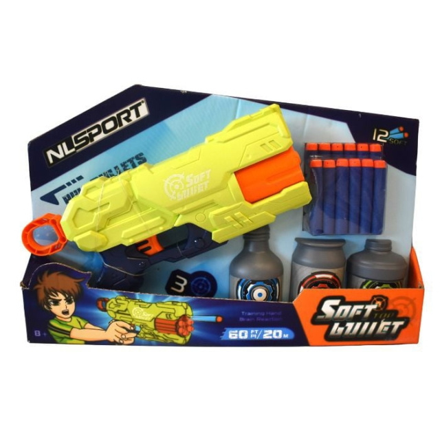 GA-Toys Dartpistool van zacht schuim - 28 cm - 2 geassorteerde kleuren in de groep SPEELGOED, KINDER- & BABYPRODUCTEN / Speelgoed / Actie spel bij TP E-commerce Nordic AB (C90577)