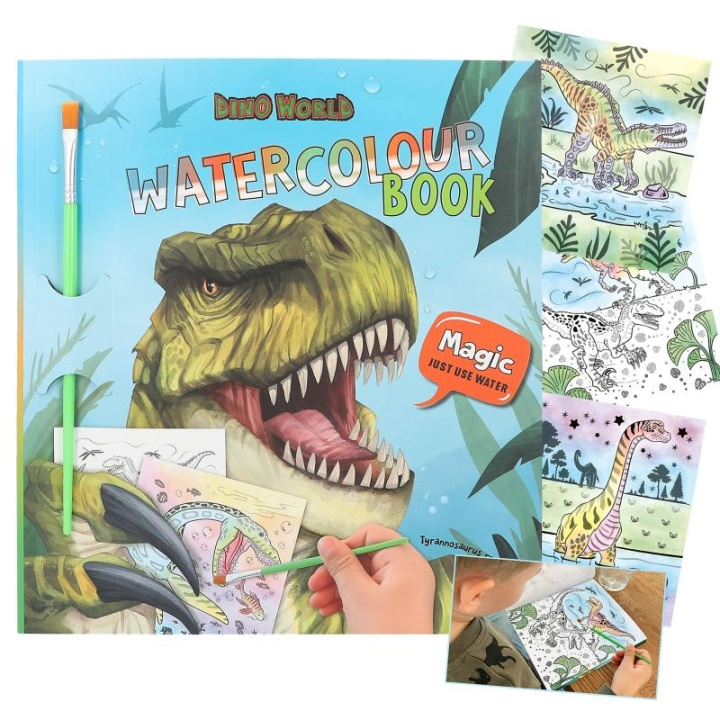 Dino World Aquarelboek - 412578 in de groep SPEELGOED, KINDER- & BABYPRODUCTEN / Speelgoed / Ambachten bij TP E-commerce Nordic AB (C90611)