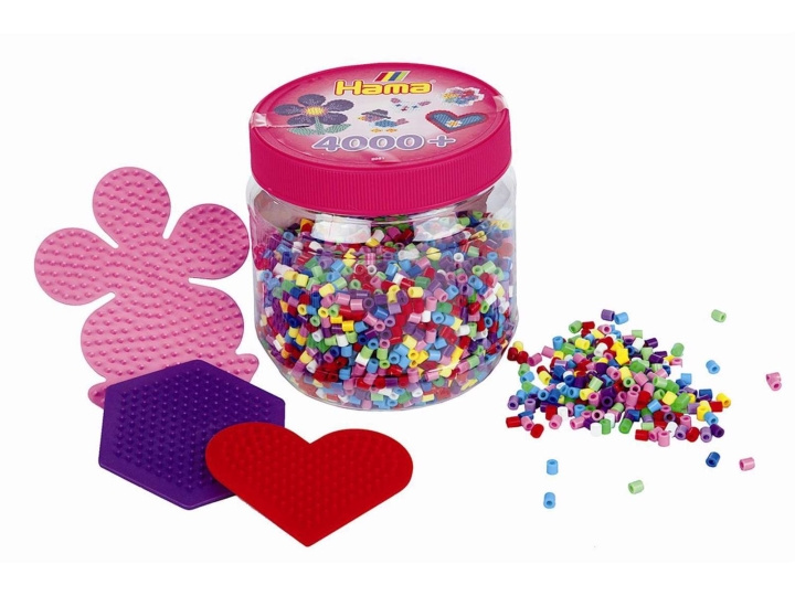 HAMA Beads hama - Kralen - 4000 stuks met 3 ass. pinplaten (382051) in de groep SPEELGOED, KINDER- & BABYPRODUCTEN / Speelgoed / Ambachten bij TP E-commerce Nordic AB (C90627)