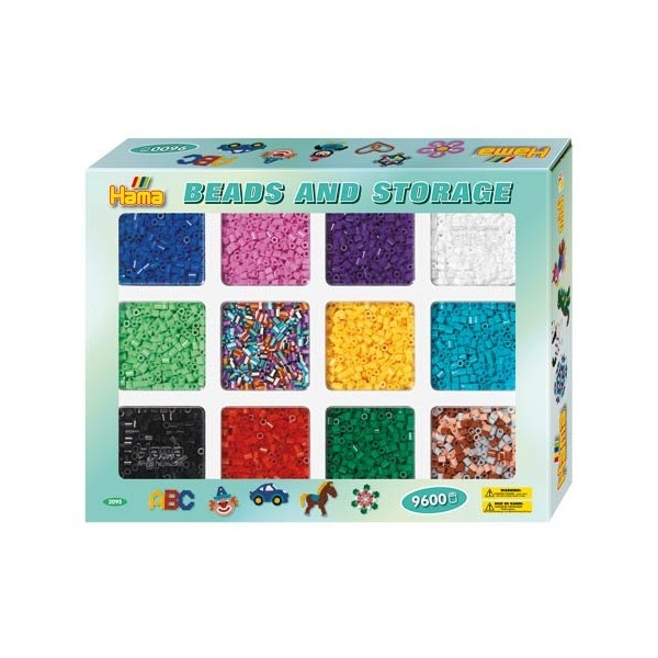 HAMA Beads Hama - Kralen - Midi - 9.600 kralen en opbergers (2095) in de groep SPEELGOED, KINDER- & BABYPRODUCTEN / Speelgoed / Ambachten bij TP E-commerce Nordic AB (C90663)