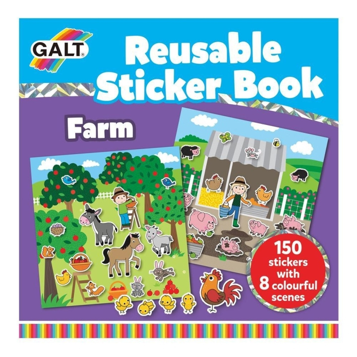 Galt Herbruikbaar Stickerboek - Boerderij (55-1005104) in de groep SPEELGOED, KINDER- & BABYPRODUCTEN / Speelgoed / Ambachten bij TP E-commerce Nordic AB (C90665)