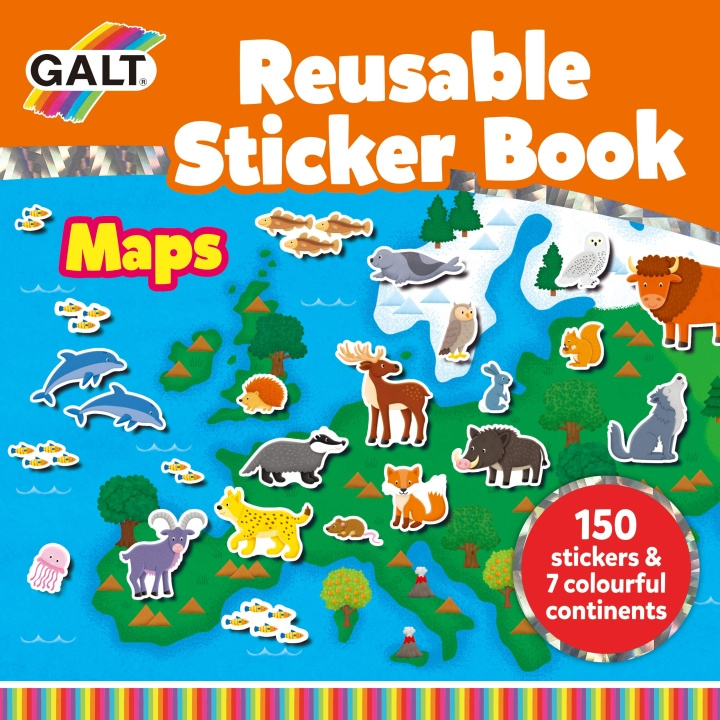 Galt Herbruikbaar Stickerboek - Kaarten (55-1005287) in de groep SPEELGOED, KINDER- & BABYPRODUCTEN / Speelgoed / Ambachten bij TP E-commerce Nordic AB (C90666)