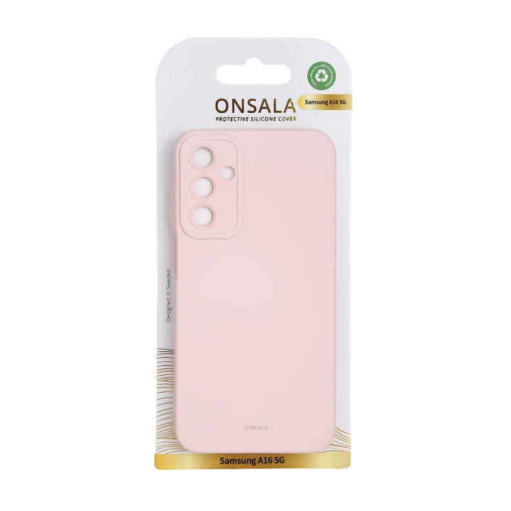 Onsala Mobilskal med Silikonkänsla Chalk Pink - Samsung A16 5G in de groep SMARTPHONE & TABLETS / Mobielbescherming / Samsung bij TP E-commerce Nordic AB (C90694)