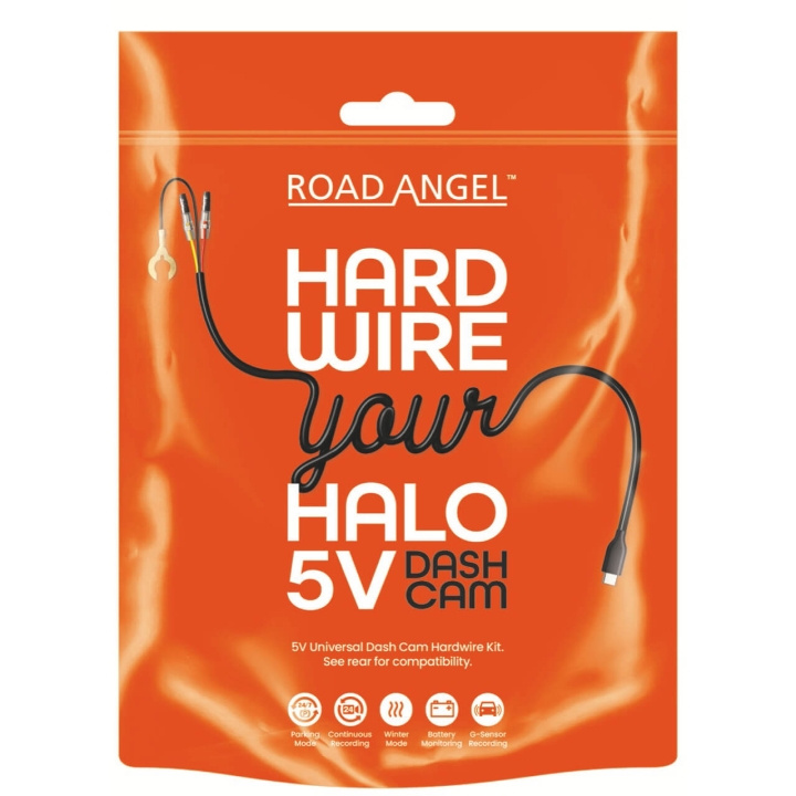 ROAD ANGEL Strömkabel-sats för Halo Guard /Ultima/Play in de groep AUTO / Autoaudio & Multimedia / Autocamera\'s, Actiecamera\'s & Accessoires bij TP E-commerce Nordic AB (C90712)