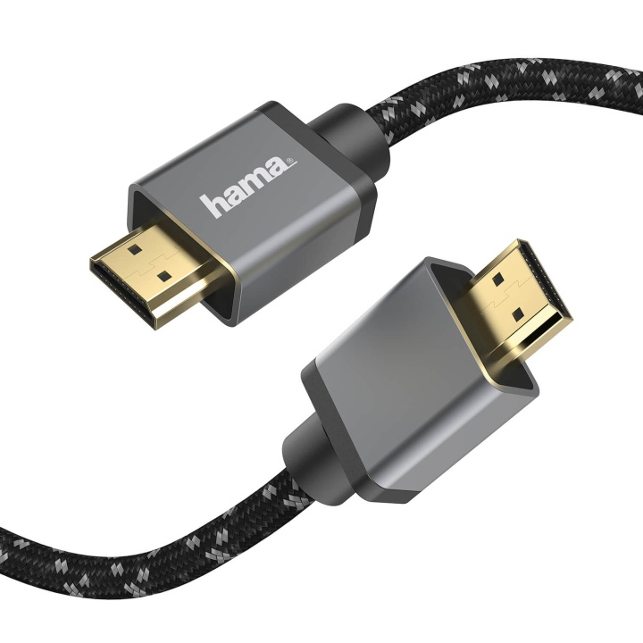 Hama Kabel HDMI Ultra High Speed 8K 48Gbit/s Metall Guld 5.0m in de groep HOME ELECTRONICS / Kabels & Adapters / HDMI / Kabels bij TP E-commerce Nordic AB (C90735)