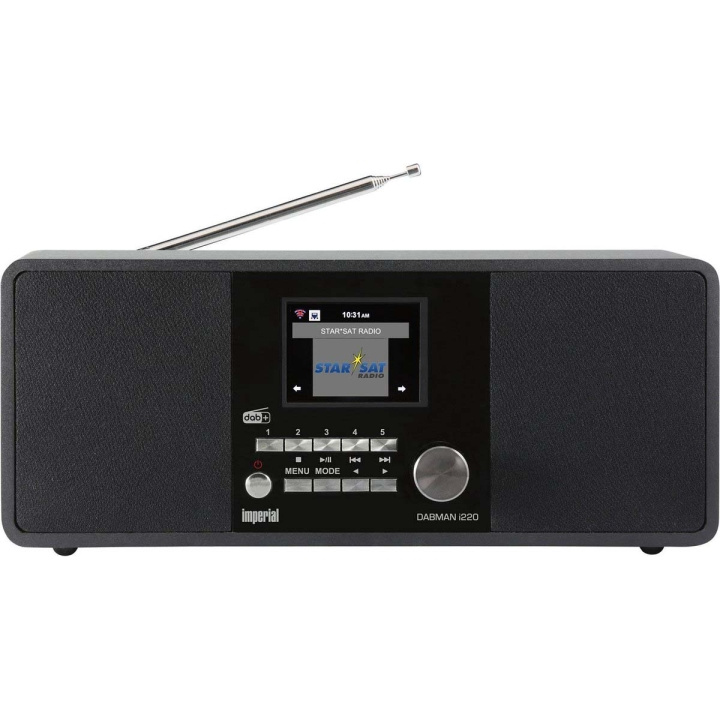 imperial DABMAN i220 BT DAB+ / FM internetradio met bluetooth Zwart in de groep HOME ELECTRONICS / Audio & Beeld / Thuisbioscoop, Hifi en Draagbaar / Radio & Wekkers / Draadloze audiozender bij TP E-commerce Nordic AB (C90768)