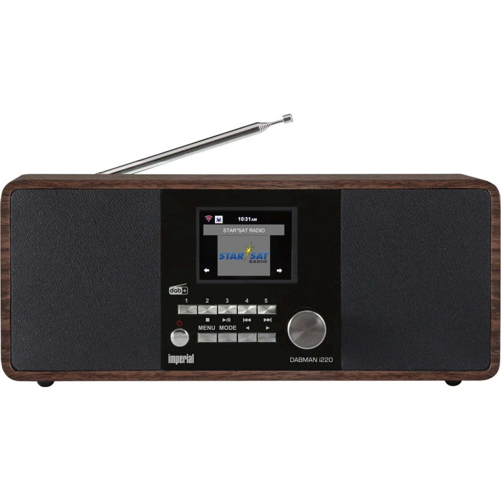 imperial DABMAN i220 BT DAB+ / FM internetradio met bluetooth Wood in de groep HOME ELECTRONICS / Audio & Beeld / Thuisbioscoop, Hifi en Draagbaar / Radio & Wekkers / Draadloze audiozender bij TP E-commerce Nordic AB (C90769)