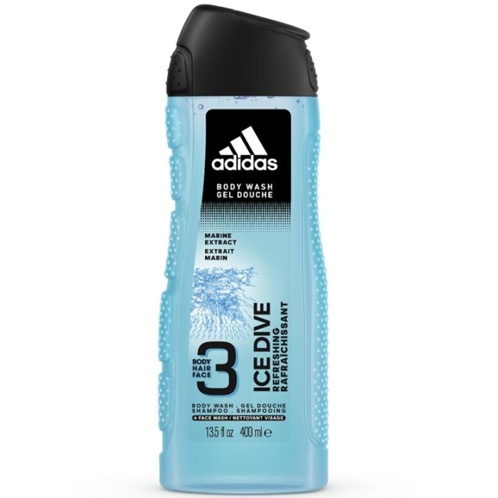 Adidas Ice Dive Shower Gel 400ml in de groep BEAUTY & HEALTH / Huidsverzorging / Lichaamsverzorging / Bad- en douchegels bij TP E-commerce Nordic AB (C90786)