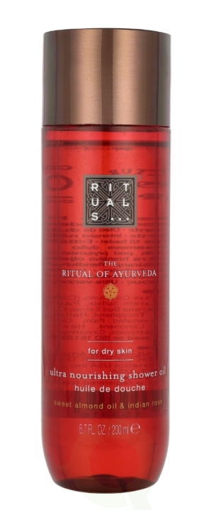 Rituals Ayurveda Ultra Nourishing Shower Oil 200 ml Sweet Almond Oil & Indian Rose in de groep BEAUTY & HEALTH / Huidsverzorging / Lichaamsverzorging / Bad- en douchegels bij TP E-commerce Nordic AB (C90853)