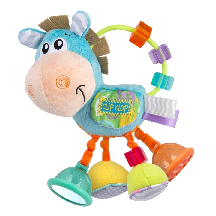 Playgro Clip Clop Activiteitenpaard - Blauw - (10188462) in de groep SPEELGOED, KINDER- & BABYPRODUCTEN / Babyspeelgoed / Activiteitenspeelgoed bij TP E-commerce Nordic AB (C90913)