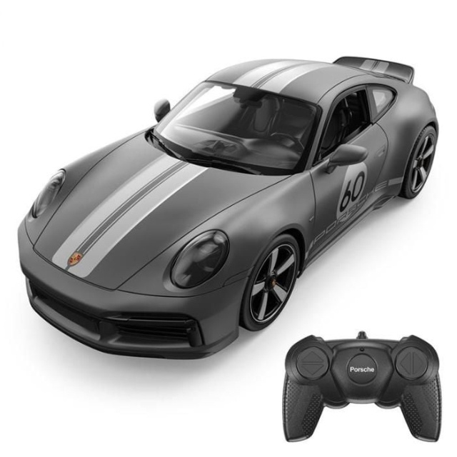 Rastar R/C 1:16 Porsche 911 Sport Classic Grijs (23305) in de groep SPEELGOED, KINDER- & BABYPRODUCTEN / Op afstand bestuurbaar / Afstand bestuurbare auto\'s bij TP E-commerce Nordic AB (C90927)