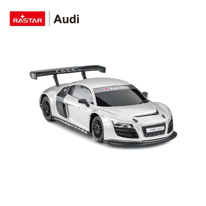 Rastar R/C 1:24 AUDI R8 Zilver (46800) in de groep SPEELGOED, KINDER- & BABYPRODUCTEN / Op afstand bestuurbaar / Afstand bestuurbare auto\'s bij TP E-commerce Nordic AB (C90955)