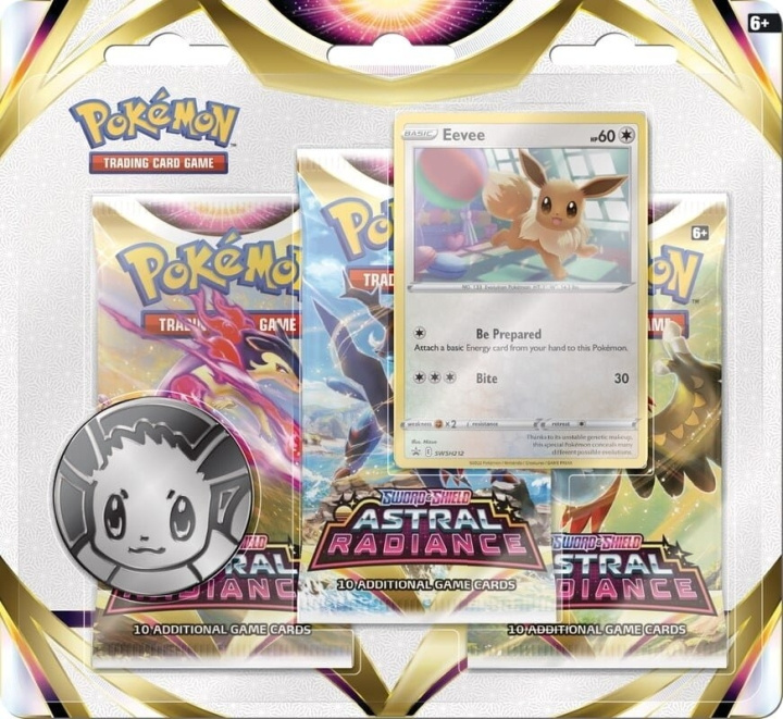 Pokémon Blister 3-Pack Sword & Shield 10 - Eevee (POK85028) in de groep SPEELGOED, KINDER- & BABYPRODUCTEN / Spelletje / Kaartspel bij TP E-commerce Nordic AB (C90991)