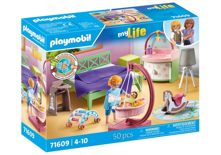 Playmobil Slaapkamer met baby speelhoek (71609) in de groep SPEELGOED, KINDER- & BABYPRODUCTEN / Speelgoed / Speelset bij TP E-commerce Nordic AB (C90994)