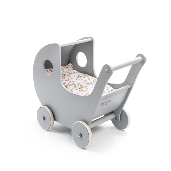 Smallstuff Houten poppenwagen - Grijs in de groep SPEELGOED, KINDER- & BABYPRODUCTEN / Speelgoed / Docks & Accessoires bij TP E-commerce Nordic AB (C91116)