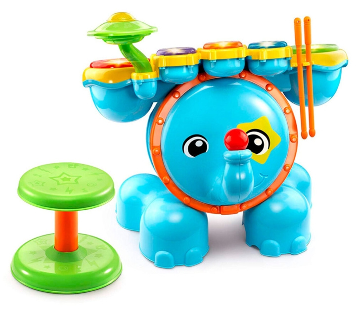 VTech Baby Safari Drumset (Deens) (950-196732) in de groep SPEELGOED, KINDER- & BABYPRODUCTEN / Babyspeelgoed / Activiteitenspeelgoed bij TP E-commerce Nordic AB (C91128)