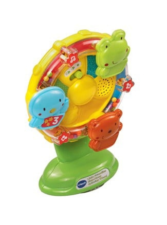 VTech Baby Activity Wheel met muziek (Deens) (950-165932) in de groep SPEELGOED, KINDER- & BABYPRODUCTEN / Babyspeelgoed / Activiteitenspeelgoed bij TP E-commerce Nordic AB (C91130)