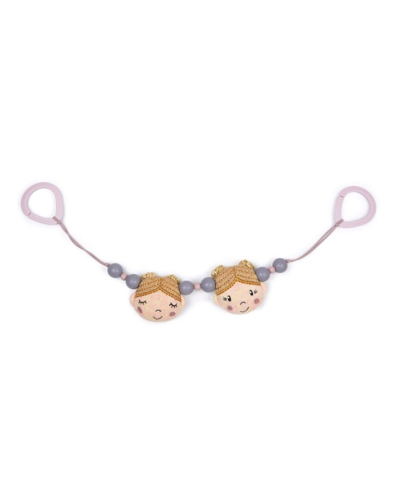 Smallstuff Wandelwagenketting breiwerk - Zachte roos ballerina in de groep SPEELGOED, KINDER- & BABYPRODUCTEN / Kinderwagens & Accessoires bij TP E-commerce Nordic AB (C91161)