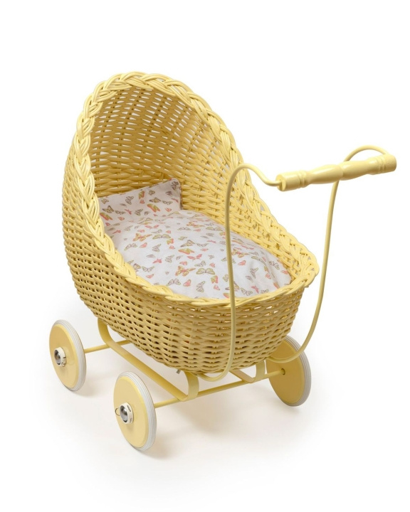 Smallstuff Poppenwagen - Zacht Geel in de groep SPEELGOED, KINDER- & BABYPRODUCTEN / Speelgoed / Docks & Accessoires bij TP E-commerce Nordic AB (C91164)