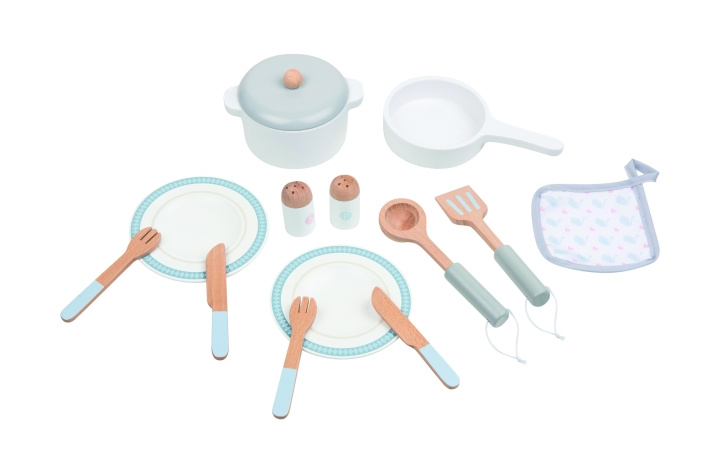 Small Wood Koken & Serveren Set (L40223) in de groep SPEELGOED, KINDER- & BABYPRODUCTEN / Speelgoed / Speelset bij TP E-commerce Nordic AB (C91170)