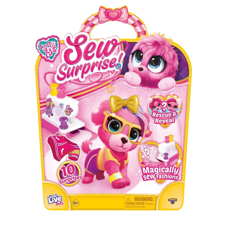 Scruff-a-Luv s - Sew Wow Pink - (30385) in de groep SPEELGOED, KINDER- & BABYPRODUCTEN / Babyspeelgoed / Knuffels bij TP E-commerce Nordic AB (C91231)