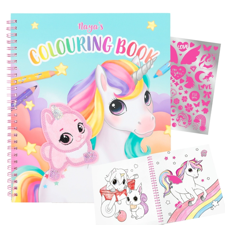 Ylvi & the Minimoomis Ylvi kleurboek met eenhoorn en pailletten (412492) in de groep SPEELGOED, KINDER- & BABYPRODUCTEN / Speelgoed / Tekenen & Tellen bij TP E-commerce Nordic AB (C91293)