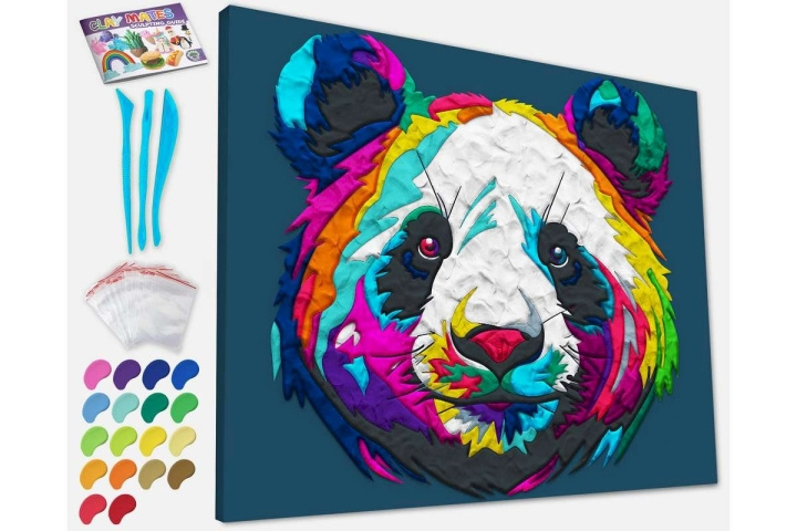 SPLAT PLANET Kleischilderij op canvas 30x40cm - Panda (777682) in de groep SPEELGOED, KINDER- & BABYPRODUCTEN / Speelgoed / Tekenen & Tellen bij TP E-commerce Nordic AB (C91652)