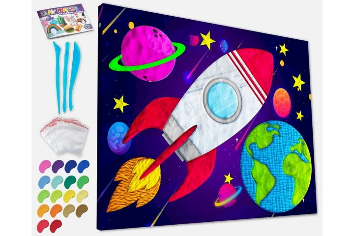 SPLAT PLANET Kleischilderij op canvas 30x40cm - Ruimte (777685) in de groep SPEELGOED, KINDER- & BABYPRODUCTEN / Speelgoed / Tekenen & Tellen bij TP E-commerce Nordic AB (C91654)