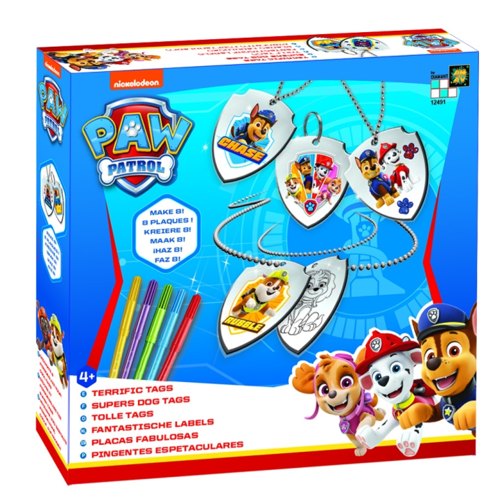 Paw Patrol Prachtige tags (AM-12491) in de groep SPEELGOED, KINDER- & BABYPRODUCTEN / Speelgoed / Ambachten bij TP E-commerce Nordic AB (C91658)