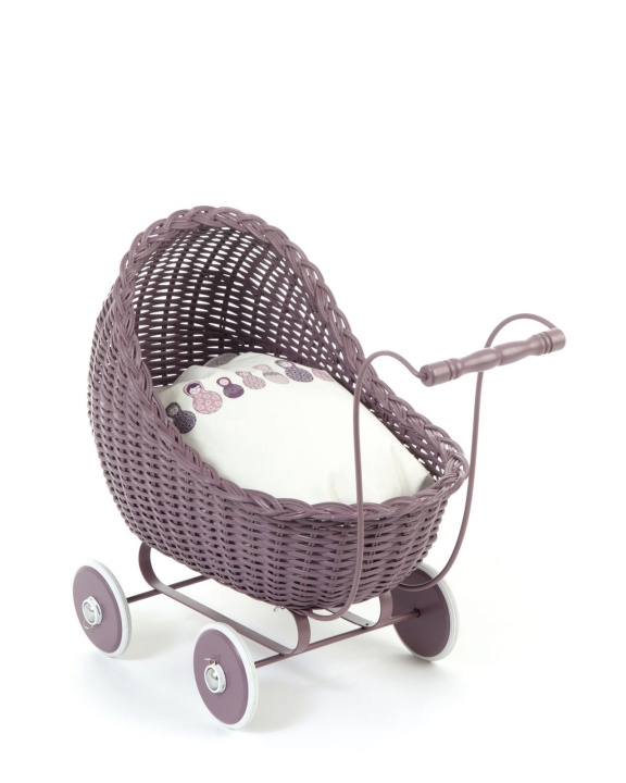 Smallstuff Poppenwagen - Donkerroze in de groep SPEELGOED, KINDER- & BABYPRODUCTEN / Speelgoed / Docks & Accessoires bij TP E-commerce Nordic AB (C91794)